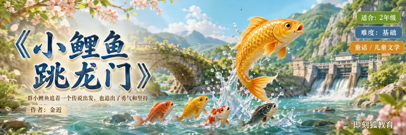 《小鲤鱼跳龙门》阅读主题插图