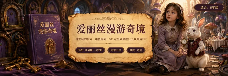 《爱丽丝漫游奇境》阅读主题插图